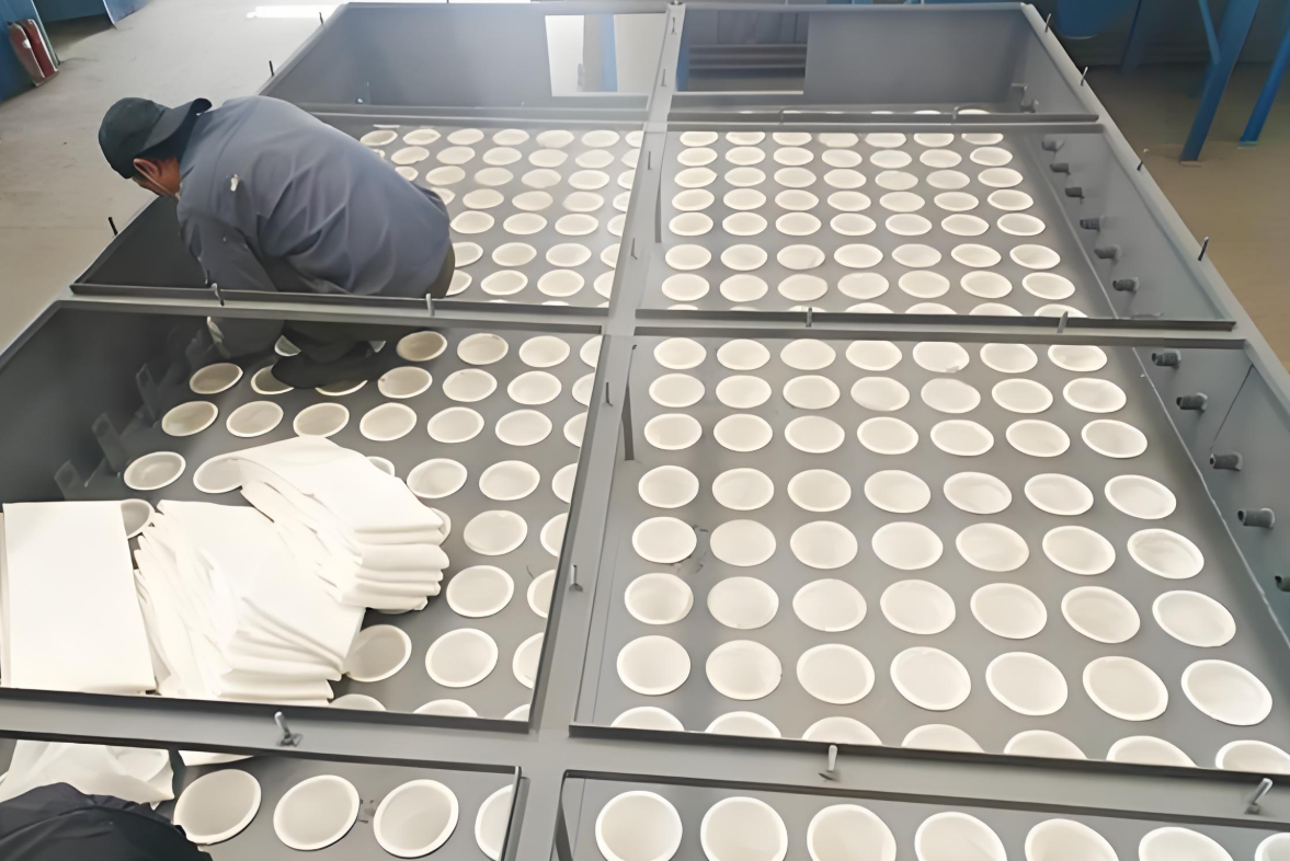 北京布袋除塵器濾袋安裝現(xiàn)場